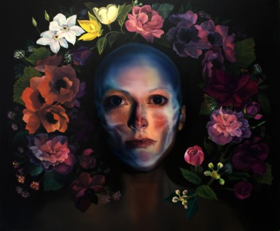 obraz z cyklu Inner Garden, olej na płótnie, 100x120cm, 2014