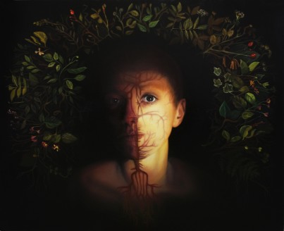 obraz z cyklu Inner Garden, olej na płótnie, 100x120cm, 2014