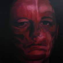 obraz z cyklu Na kształt i podobieństwo, olej na płótnie, 130x130cm, 2010