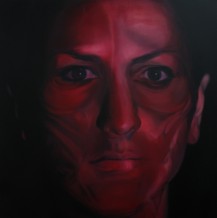 obraz z cyklu Na kształt i podobieństwo, olej na płótnie, 130x130cm, 2010